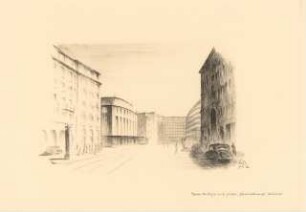 Staatsoper, Hamburg: Dammtorstraße nach Süden