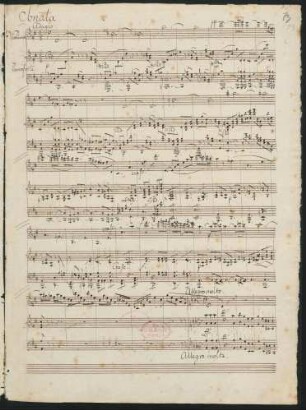 Sonaten. Fragmente; vl, pf; d-Moll; MWV Q 18