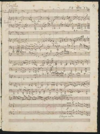 Sonaten. Fragmente; vl, pf; d-Moll; MWV Q 18