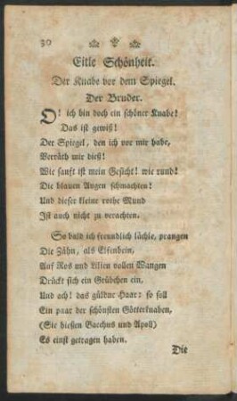 Eitle Schönheit