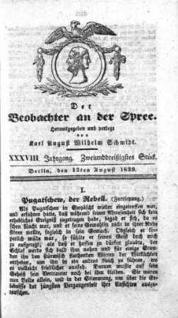 32. Stueck, 12. August 1839