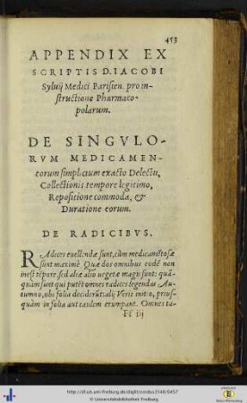 De singulorum medicamentorum simplicium exacto Delectu ….