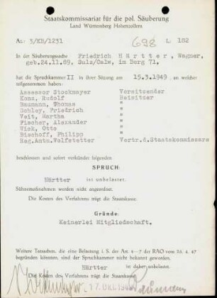 Härtter, Friedrich