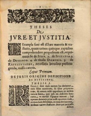 Dispvtatio Theologica De Ivre Et Ivstitia