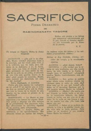 Sacrificio - Poema dramático