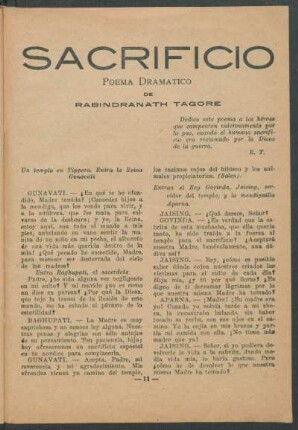 Sacrificio - Poema dramático