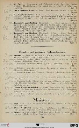 Miniaturen (Nr. 777-818)