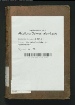 Salbuch der Stadt Salzuflen von 1854, Bd. 2 (Duplikat)