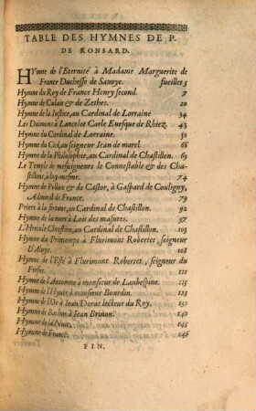 Les Oevvres De P. de Ronsard Gentilhomme Vandomois : redigees En Six Tomes, 4. Les Hymnes de P. de Ronsard ...