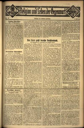 Dritte Ausgabe vom Sonntag, den 04. Februar 1934.