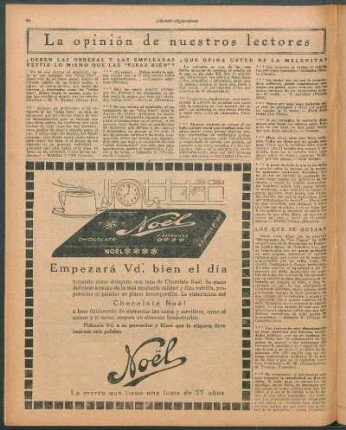 ¿Deben las obreras y las empleadas vestir lo mismo que las "niñas bien"?