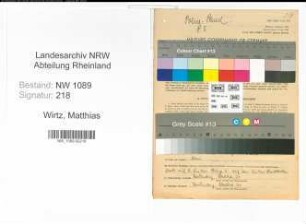 Entnazifizierung Matthias Wirtz , geb. 16.02.1921 (Wachtmeister)