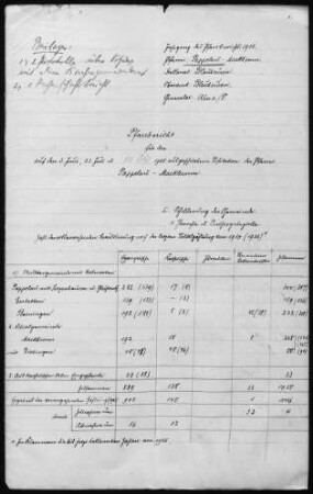 Pappelau-Markbronn mit Beiningen und Ringingen: Pfarrbericht 1925