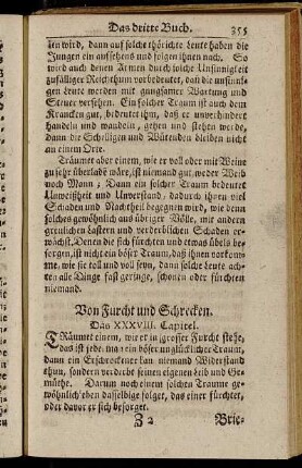 Von Furcht und Schrecken. Das XXXVIII. Capitel. - Von Märckten und Plätzen, dahin sich das Volck versammlet. Das LVI. Capitel.