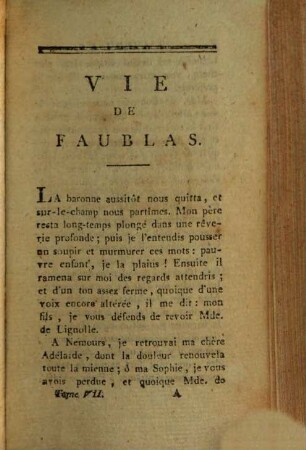 Vie Du Chevalier De Faublas, 7