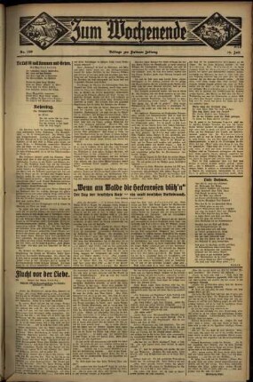 Zweite Ausgabe vom Sonntag, den 15. Juli 1934.