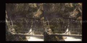 Treppen und Brücken in der Klamm bei Maria Gern, Berchtesgadener Land