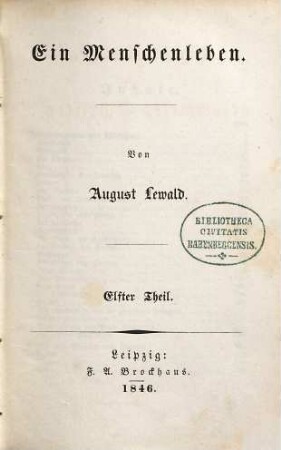 Ein Menschenleben, 11. Aufzeichnungen aus München. - Briefe und Blätter aus Italien