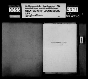 Kult- u. Schulkosten, OA Ellwangen