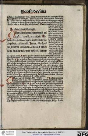 Prosa decima libri tertii