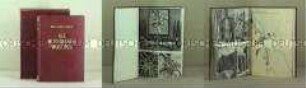 Kassette mit Buch "Der Sechsjahrplan des Wiederaufbaus von Warschau" von Boleslaw Beirut