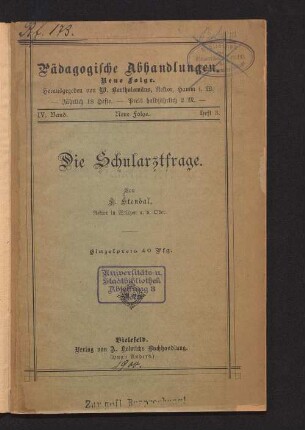 Die Schularztfrage