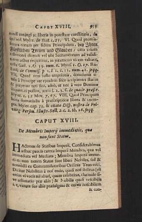 Caput XVIII. - XIX.