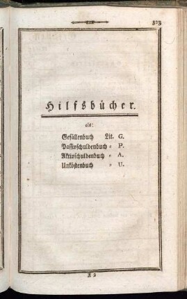 Hilfsbücher.
