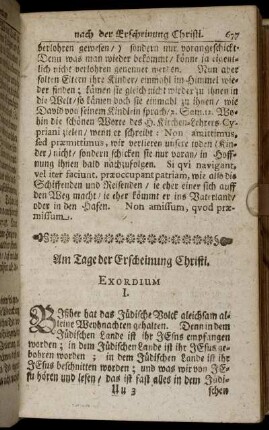 Am Tage der Erscheinung Christi.