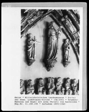 Portal der ehemaligen Liebfrauenkirche, Mainz: Trumeau-Madonna