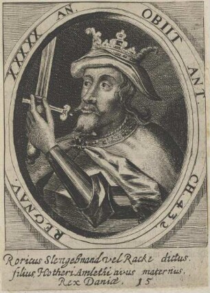 Bildnis des Roricus, König der Dänen