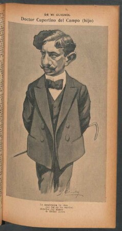 Doctor Cupertino del Campo (hijo) - [Caricatura] : De mi Guignol