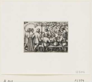 Bauernschmaus, Blatt 8 der Folge "Bauernfest oder die zwölf Monate"