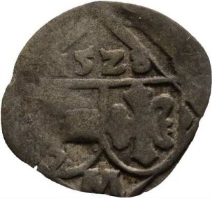 Münze, Pfennig, 1528