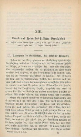225-254 Grund und Wesen des sittlichen Bewußtseins mit besonderer Berücksichtigung von Hartmann's Phänomenologie des sittlichen Bewußtseins" : Fortsetzung