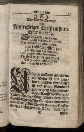 Die Dritte Predigt vom Auffrichtigen Christenthum.