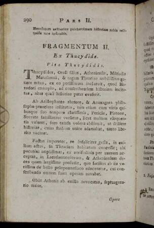 Fragmentum II. Ex Thucydide.