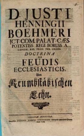 Doctrina de feudis ecclesiasticis