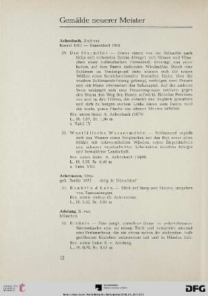 Gemälde neuerer Meister (Nr. 29-157)
