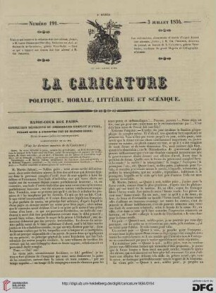 Numéro 191 (3 Juillet 1834)