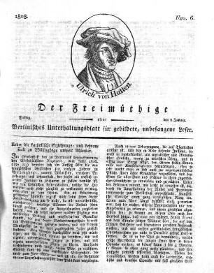 Nro. 6, Freitag, den 8. Januar 1808