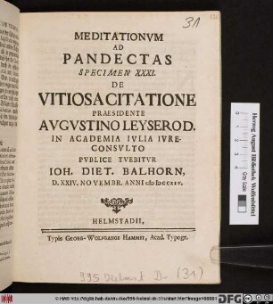 De Vitiosacitatione
