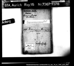 Die Beihilfe aus dem Fehnmeliorationsfonds zur Herstellung eines Weges zwischen Ostgroßefehn und Spetzerfehn