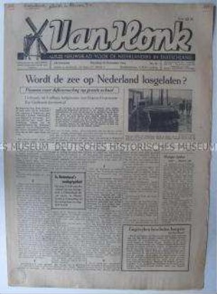 Wochenzeitung für die niederländischen Fremdarbeiter in Deutschland "Van Honk"