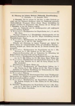 35. Räumung des besetzten Gebietes: Rückmarsch, Demobilmachung