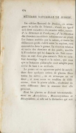 Méthode Naturelle De Jussieu.