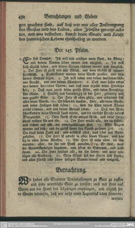 Der 145. Psalm