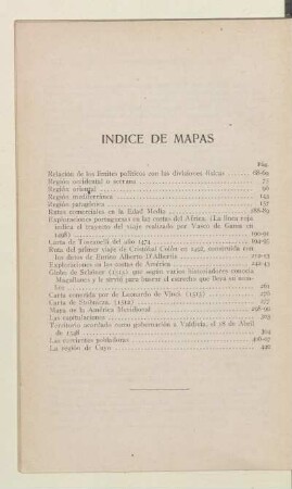 Indice de Mapas