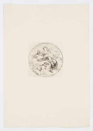 Poesie, Frontispiz aus: "Eaux-fortes par Charles Chaplin", 1863