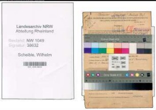 Entnazifizierung Wilhelm Scheible , geb. 20.11.1892 (Elektriker)